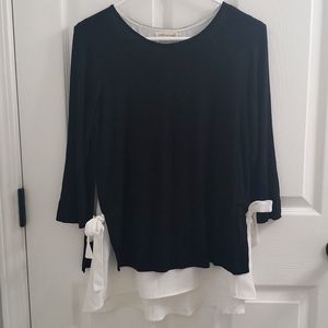 Layered knit top